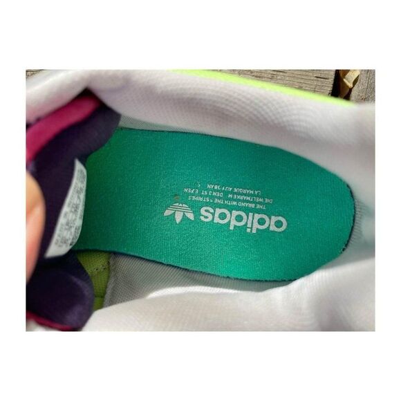 Adidas Falcon Torsion Neon Sneakers Multicolor Women’s Sz 5 - Picture 7 of 9